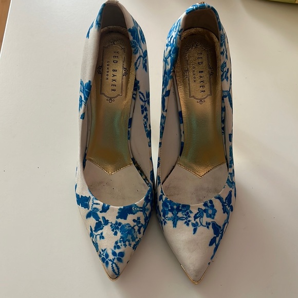 Ted Baker Blue Floral High Heels 